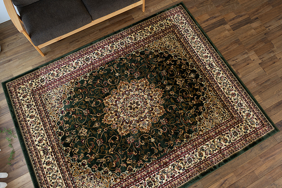 トルコ製ペルシャデザインのウィルトン織りラグ 約 200×250 cm 3畳
